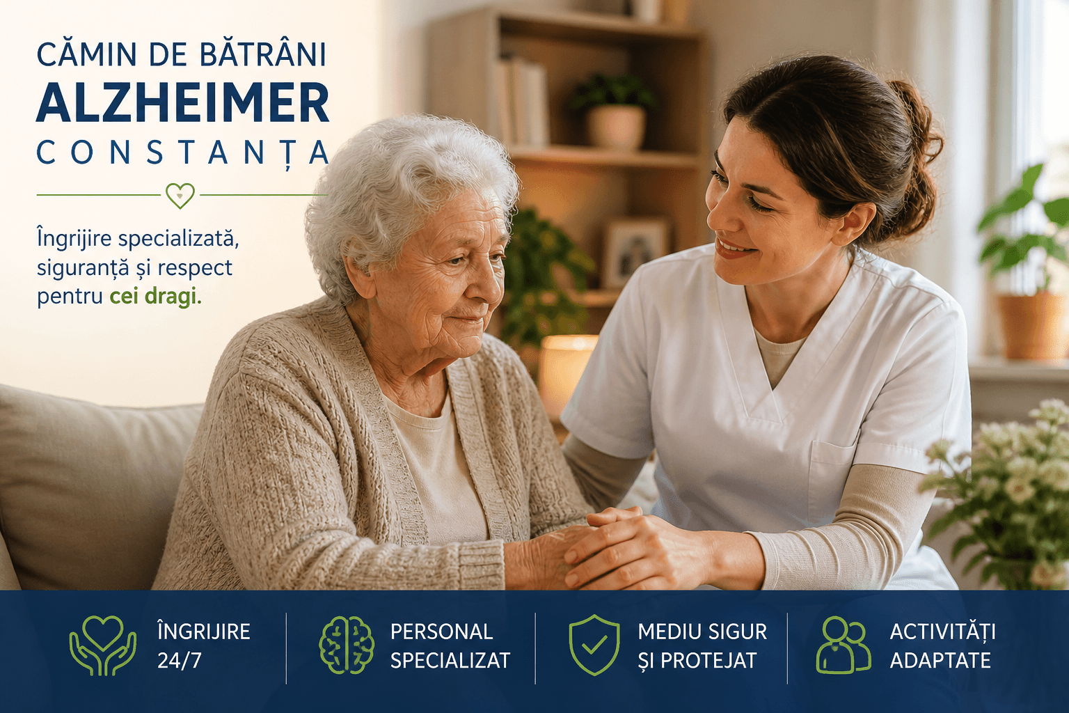 Cămin de bătrâni Alzheimer Constanța îngrijire persoane vârstnice